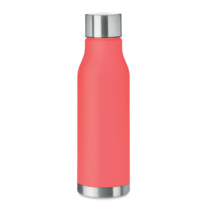 Bouteille personnalisée PET recyclé 600 ml GLACIER Rouge transparent